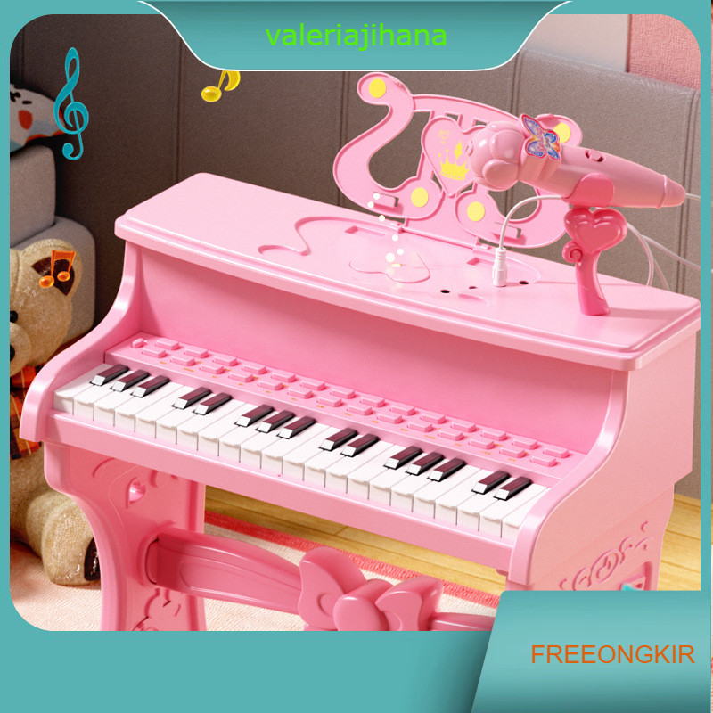 TERBARU Premium Piano Elektrik Klassik Anak Set Lengkap dengan Microphone dan Kursi Dudukan / Keyboa