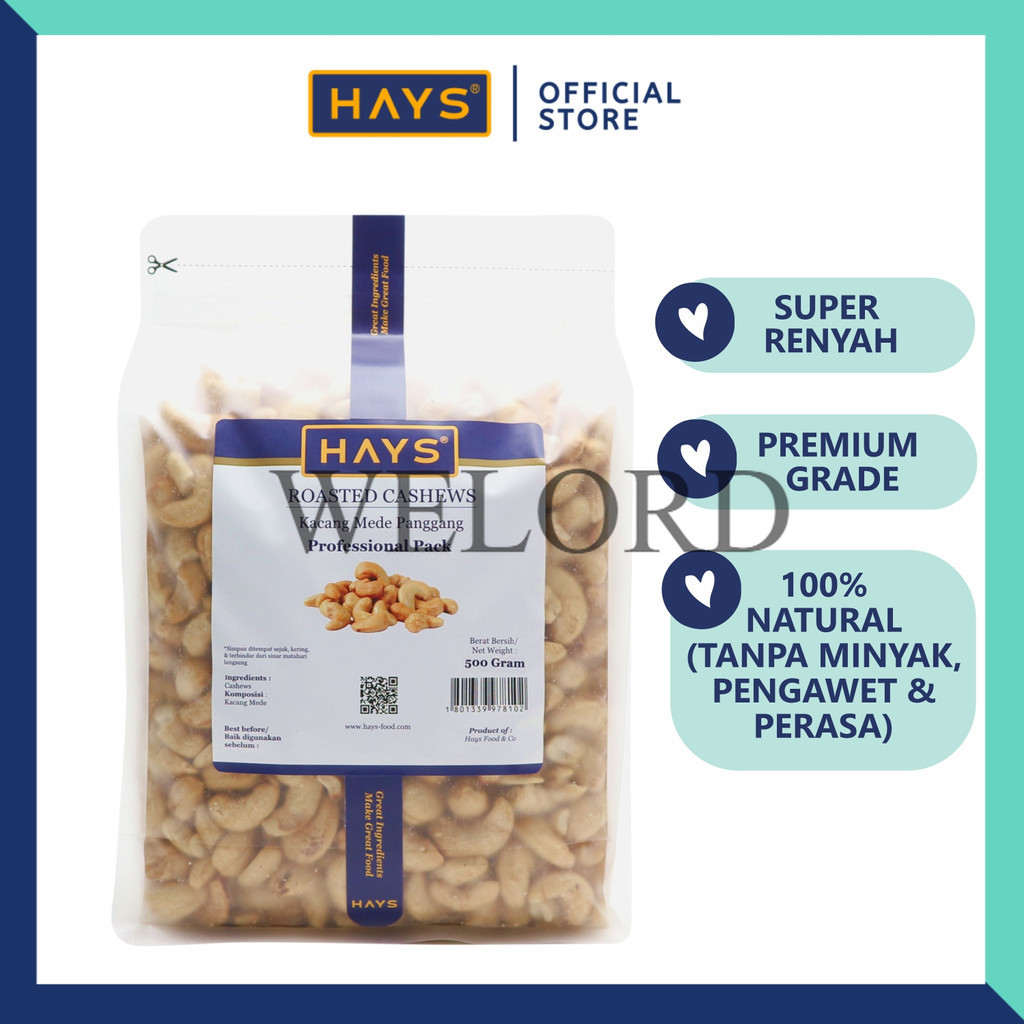 

Promo Kacang Mede Panggang 500 Gram /Kacang Mete Panggang 500 Gram/Kacang Mente Panggang Sehat 500 Gram, Roasted Cashew 500 Gram - HAYS