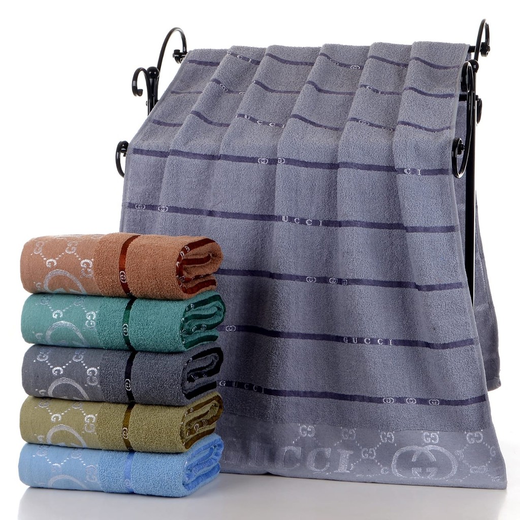 |AARON| Handuk "GUCCI" /Handuk Mandi Ukuran 140x70cm Murah / Handuk Gucci Dewasa Microfiber Jumbo Te