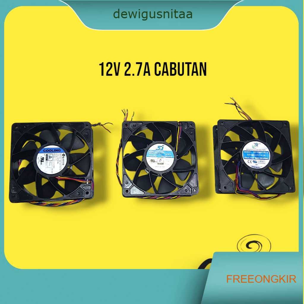 KIPAS DC 12V 12X12cm HIGH SPEED