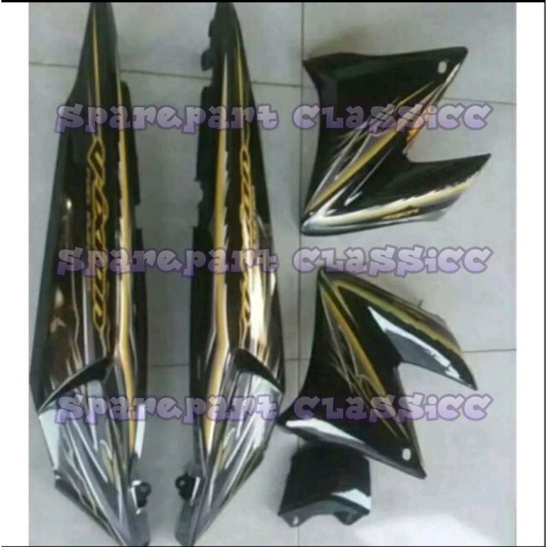 COVER BODY DAN COVER TENGKISET KIRI KANAN YAMAHA VIXION OLD LAMA BAHAN TEBAL PRESISI STOK READY KAK