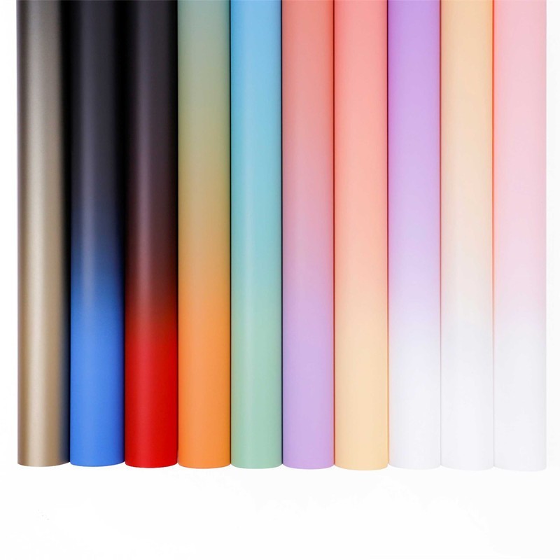 [ 20 LEMBAR ] Kertas Buket Cellophane 2 warna gradient KB6183