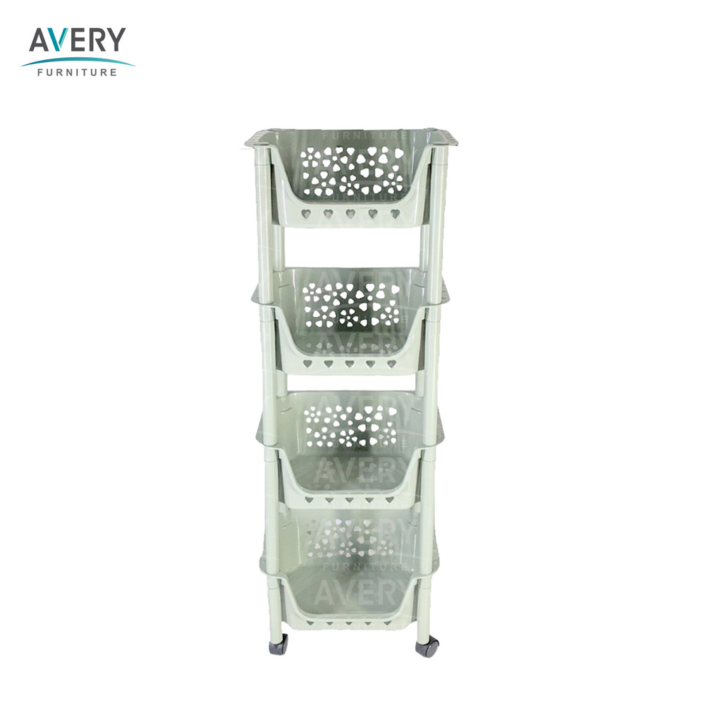 Avery - TRRK 002 FORTUNA  SUSUN 4 - Rak Roda 4 Susun / Plastik Serbaguna