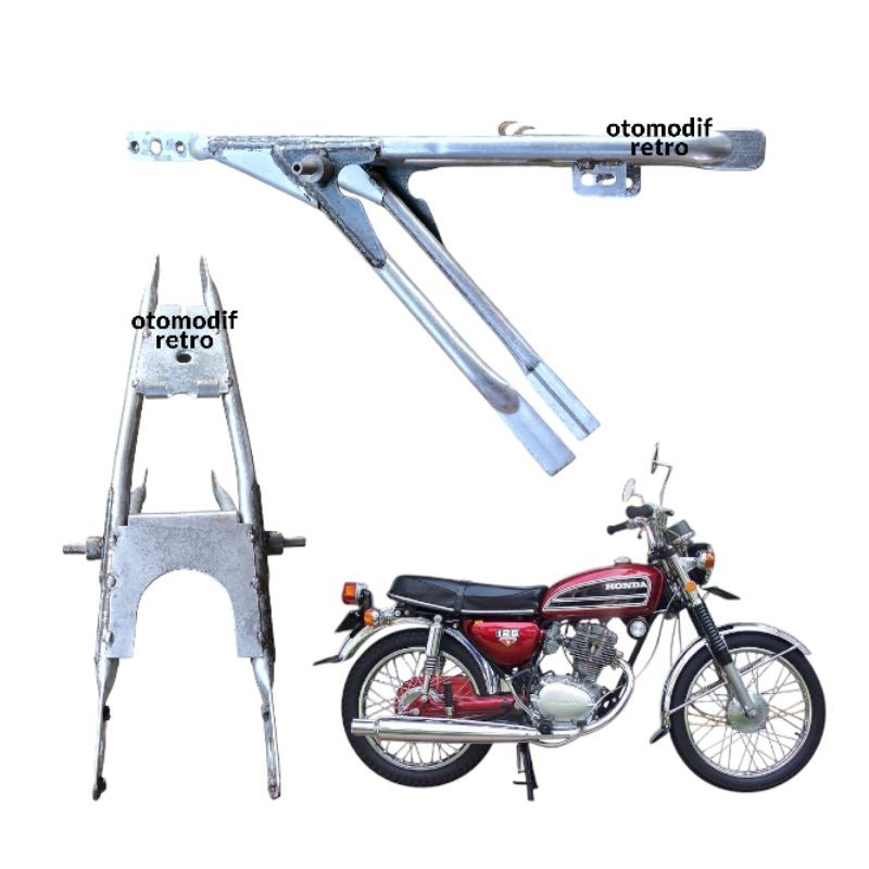 Kerangka Buntutan CB GL Begel Panjang Rangka Buntut CB100 CB125 GL OR