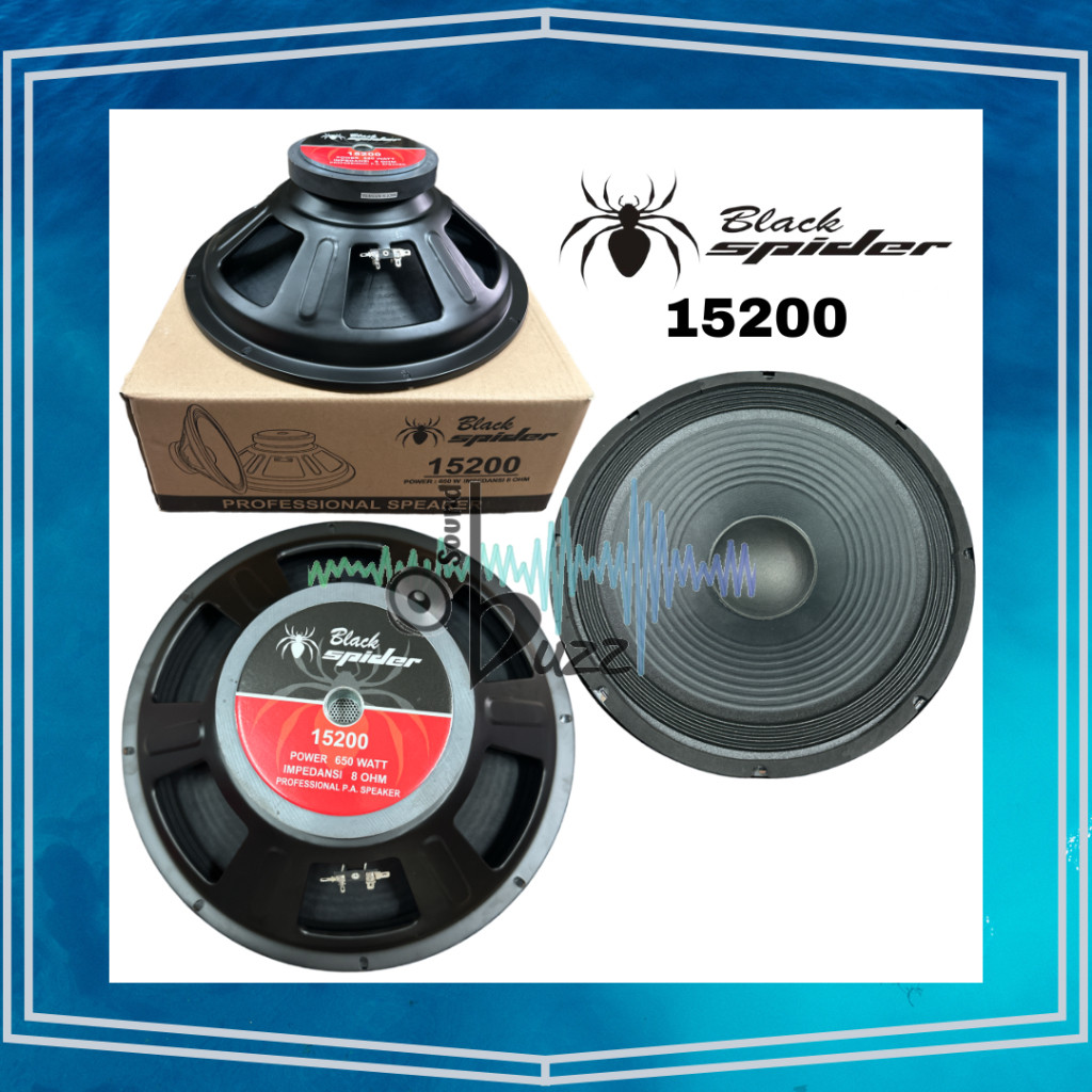 PIXELBYTE Speaker Black Spider 15 inch Blackspider 15200 BS 15200