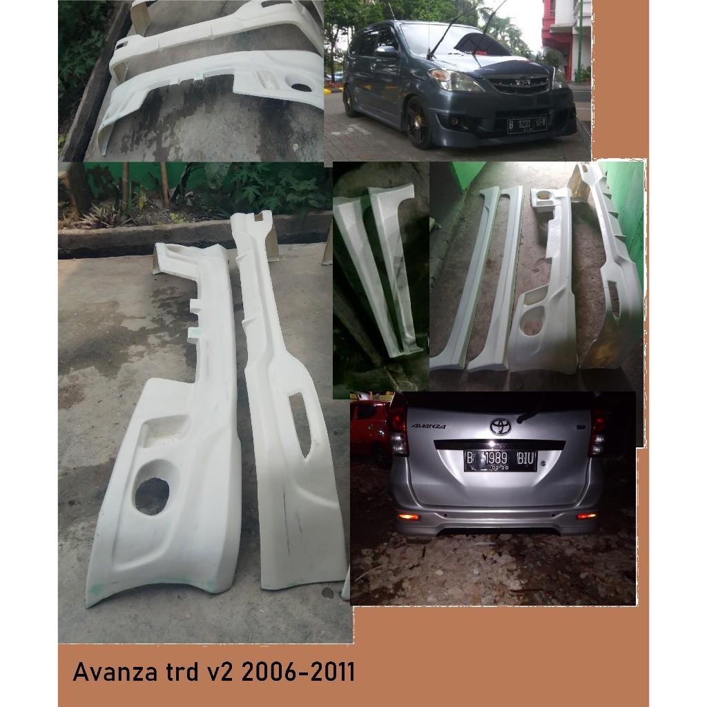 bodykit avanza lama 2006 2007 2008 2009 2010 2011 trd v2