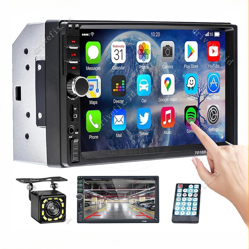 7018B 7010B HEAD UNIT ANDROID DOUBLE DIN 7 INCH TOUCH SCREEN BLUETOOTH AUDIO CAR MP3 MP5 PLAYER RADI