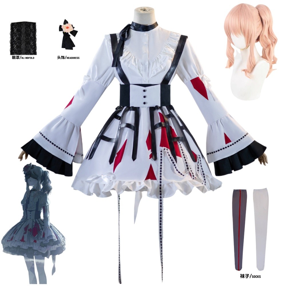 Akiyama Mizuki Cosplay Costume PJSK Lovely Party Dress Uniform Halloween Outfit Women New