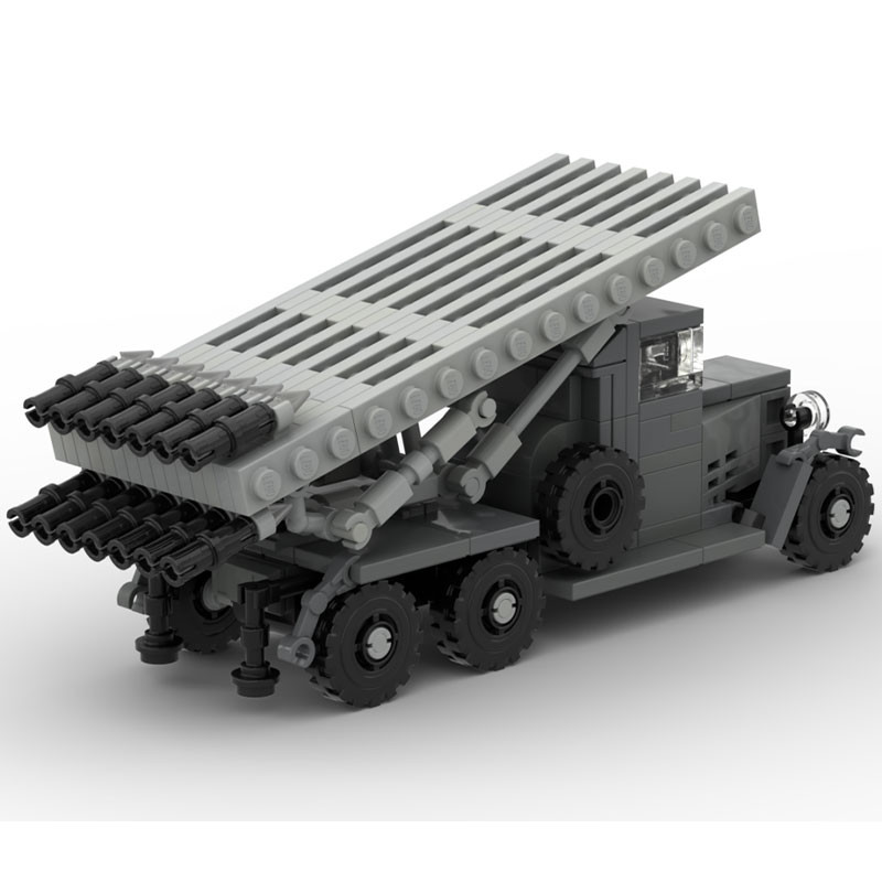 275PCS MOC-210222 WW2 Military Buig Blocks BM-13 Katyusha Rocket Artillery Soviet Soler Figure Weapo