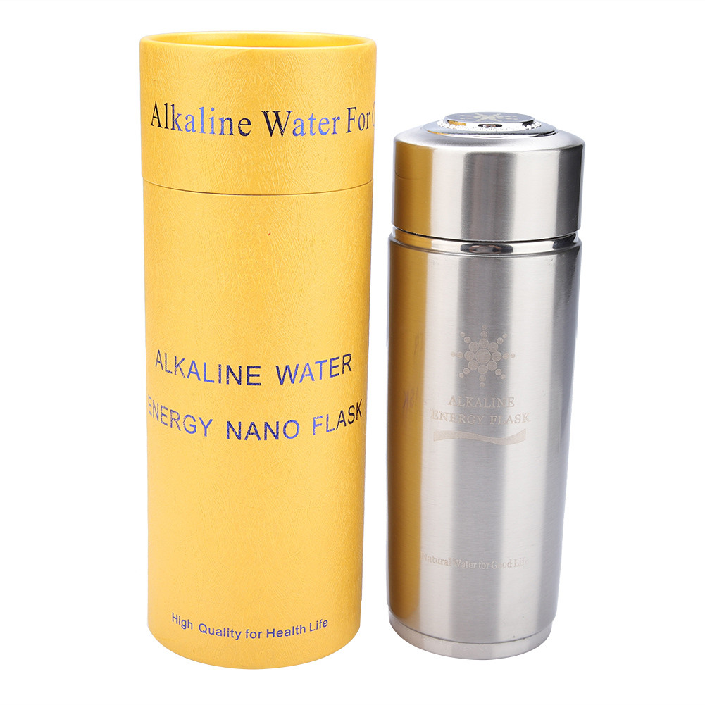 Alkaline Bottle, 400ml Nano Energy Bottle, Stainless Alkaline Water Bottle Portable Nano Balance Bio