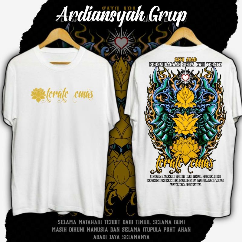 (COD) Kaos PSHT TERATE EMAS WHITE EDITION