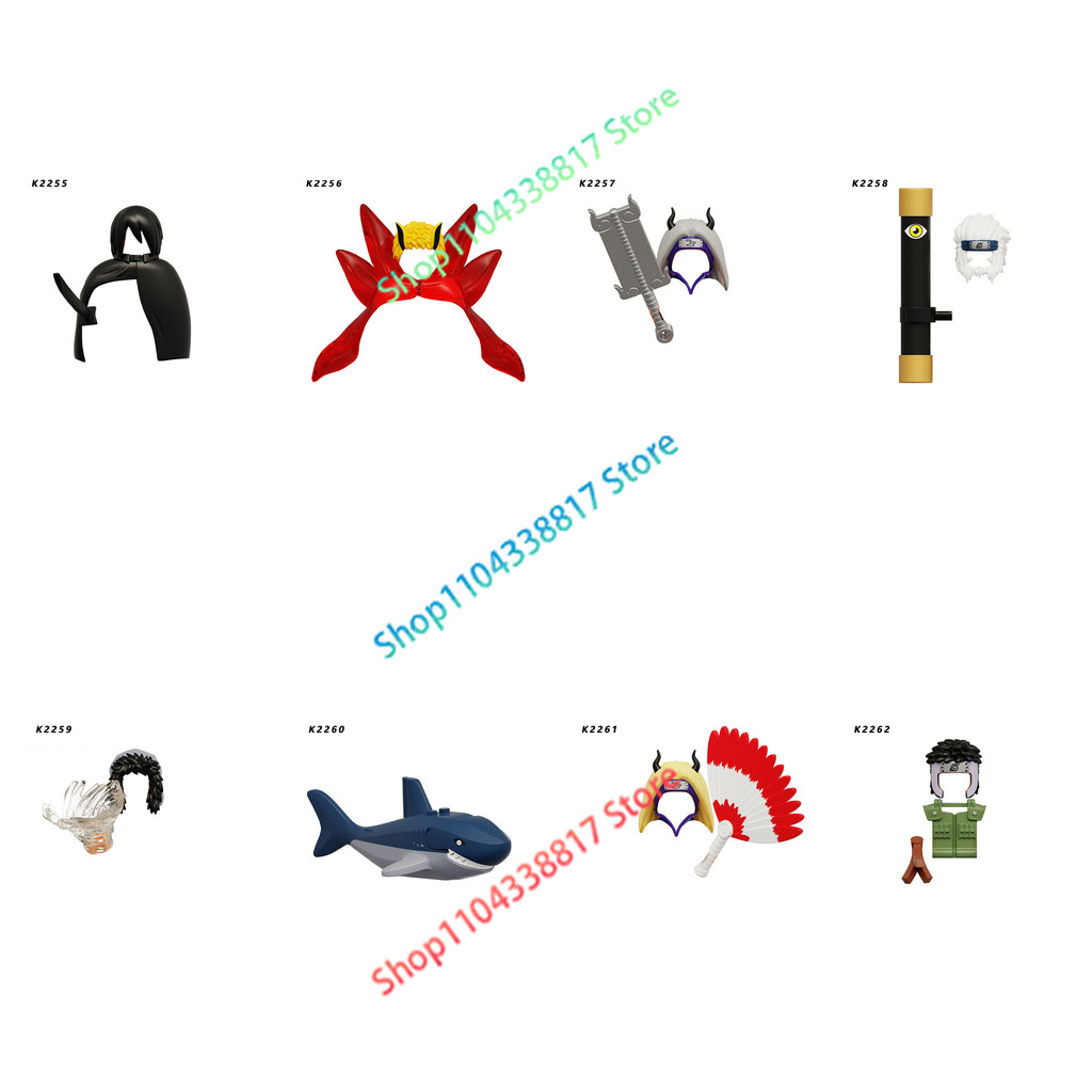 KDL840 K2255 K2262 Anime Cartoon TV Toy Uiha Sasuke Yamato Inuzuka Kiba Buig Blocks for Kids Collect
