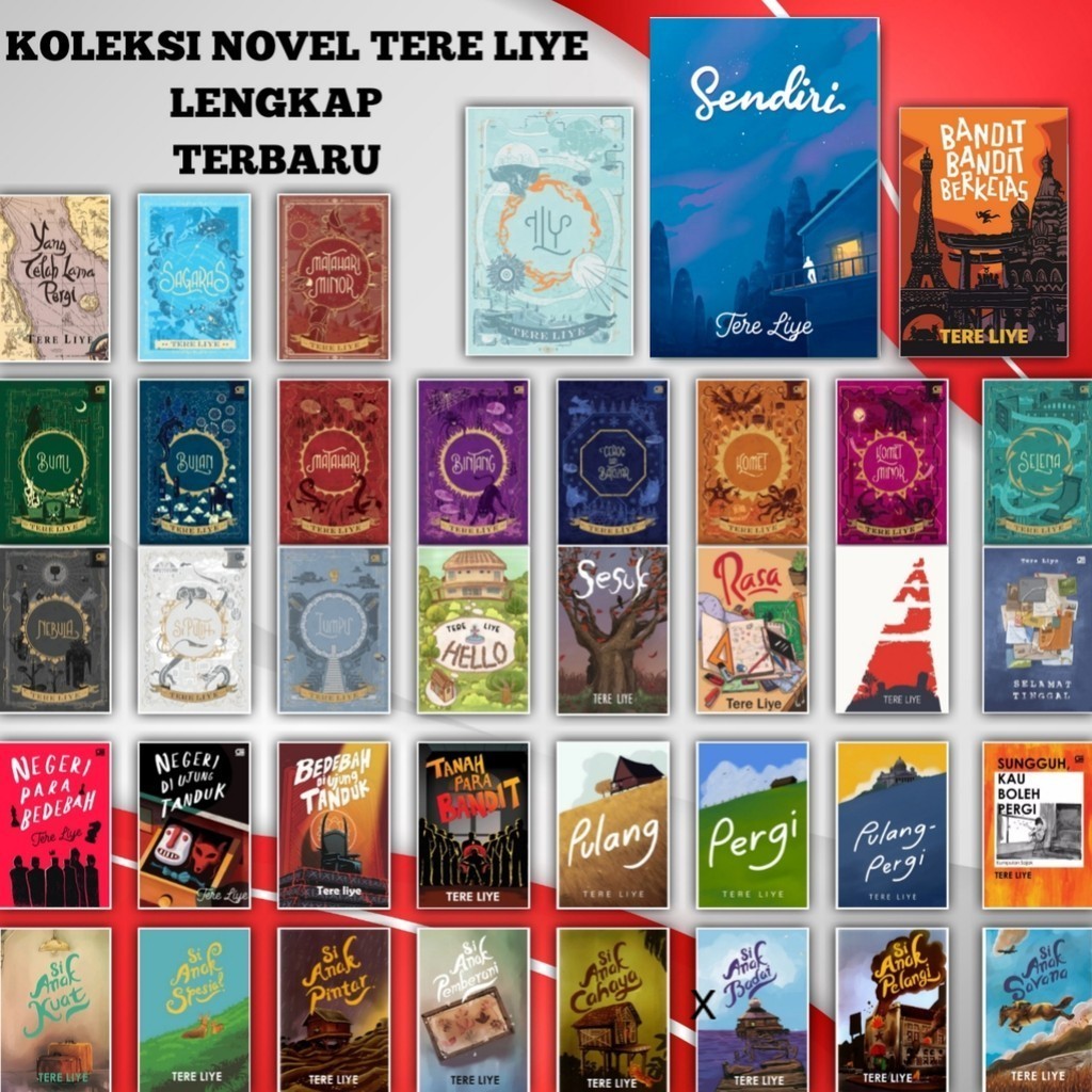 Bebas Pilih Buku Novel Tere Liye Paket Bumi Tanah Para Bandit Bandit Berkelas Hello Bulan Matahari K