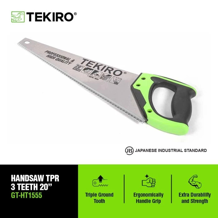 TEKIRO GERGAJI TANGAN GAGANG TPR 20inch dan 18inch 3 MATA / TEKIRO TPR 3 MATA GERGAJI GAGANG TPR