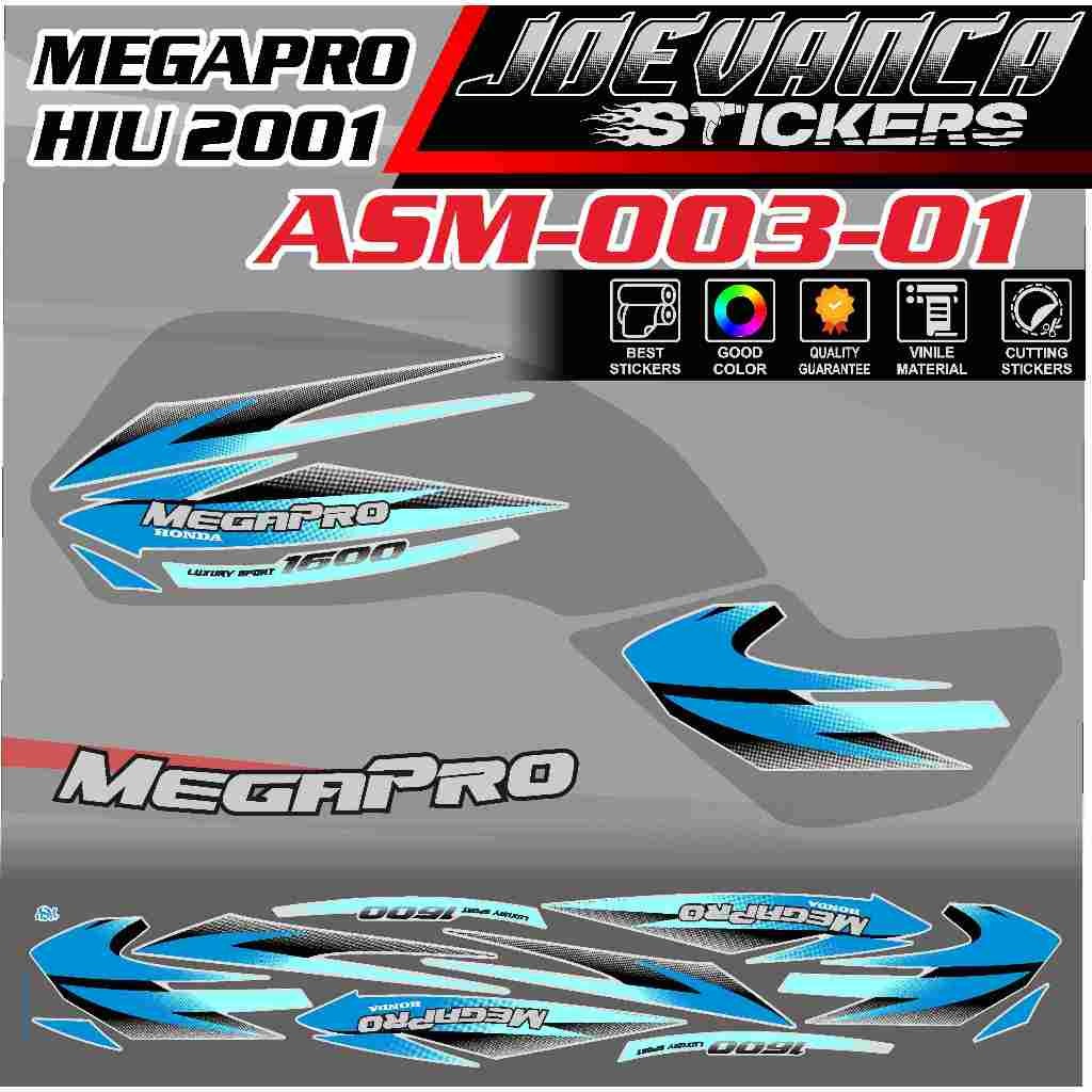 Striping Stiker Honda MEGAPRO HIU 2001 ASM-003