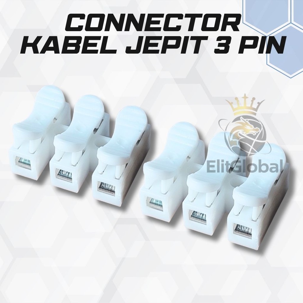 Connector Kabel Jepit 3 Pin – Penyambung 3 Wire dengan Kualitas Terjamin