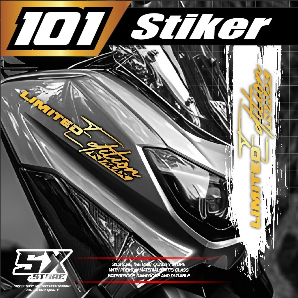 ( BISA COD ) Cutting Sticker Yamaha NMAX LIMITED EDITION - Sticker Logo Motor Mobil Laptop LIMITED E