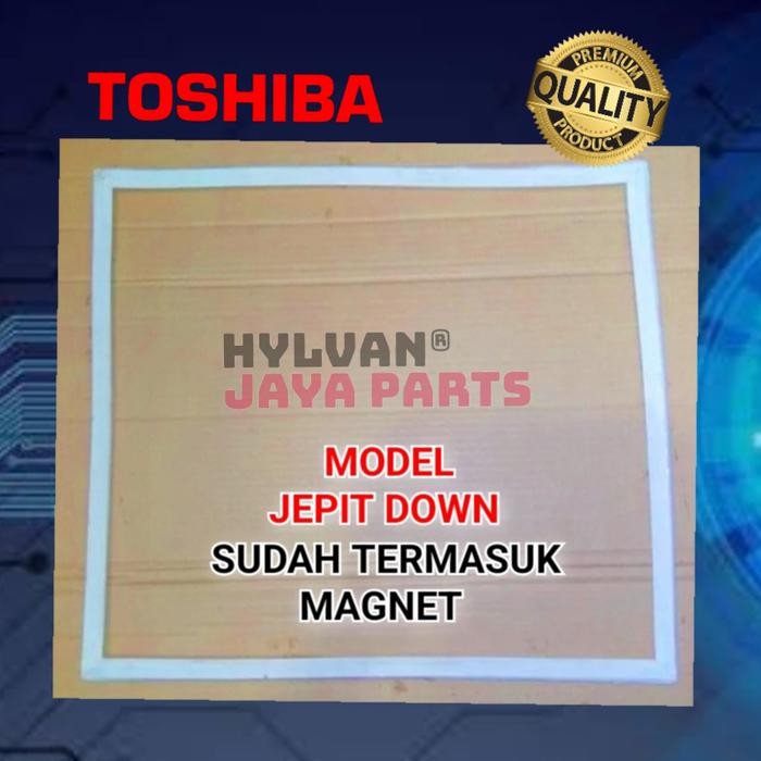GASKET KARET PINTU KULKAS TOSHIBA GLACIO MINI 50,5X44,5Cm MODEL JEPIT Sudah QC