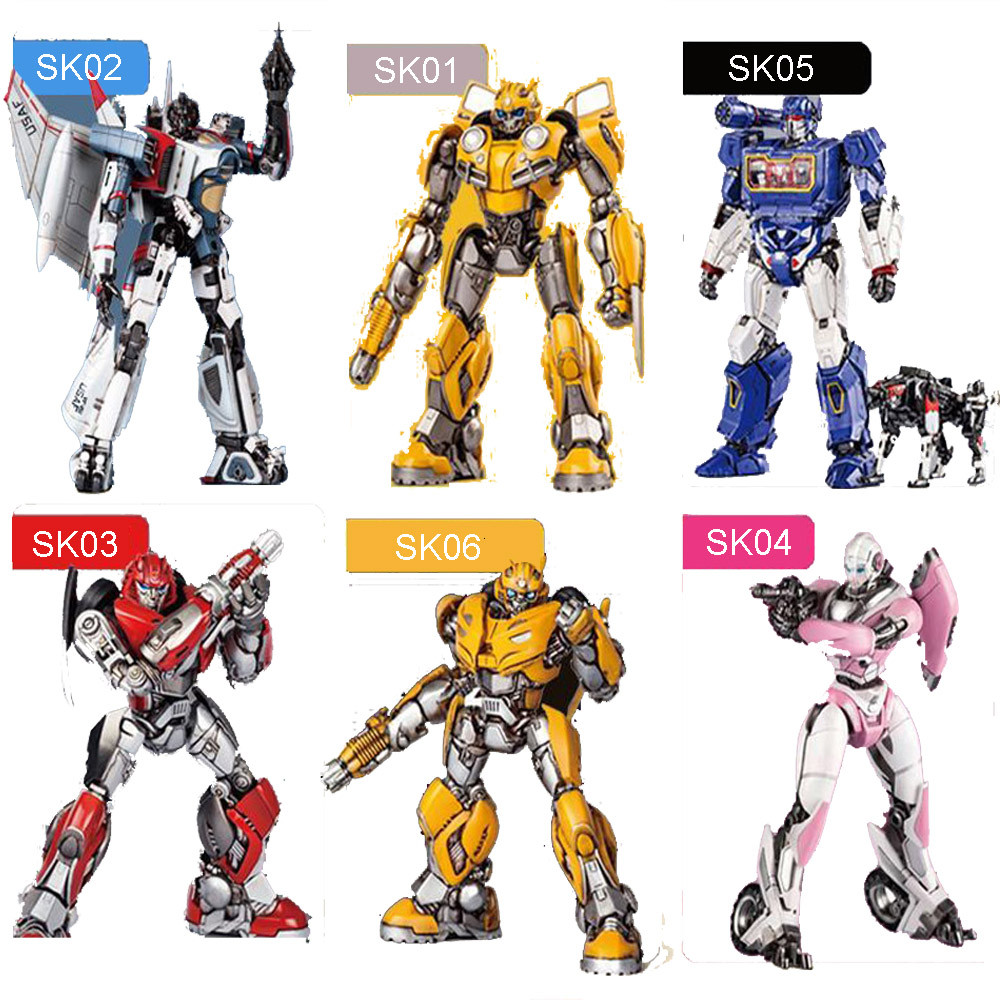 DIY assembly Robot TRUMPETER Soundwave Ravage BlitzWing Cliffjumper Hornet Warrior Arcee Movable Mod