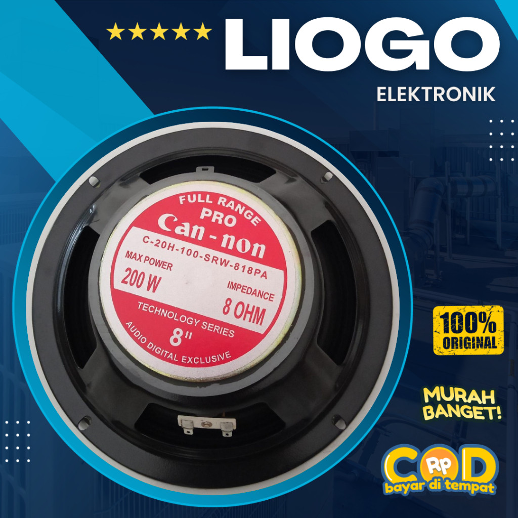 Speaker Canon 8 Inch Full Range 818 PA 200W Canon "8 Range Corong Cannon Pro 8 Inch