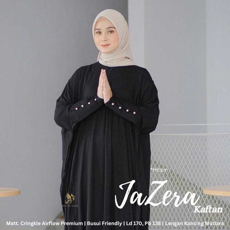 DISKON Kaftan Polos Cey Airflow - Jazeera Kaftan Jumbo Maksi Polos Busui Lengan Panjang Kaftan Lebar