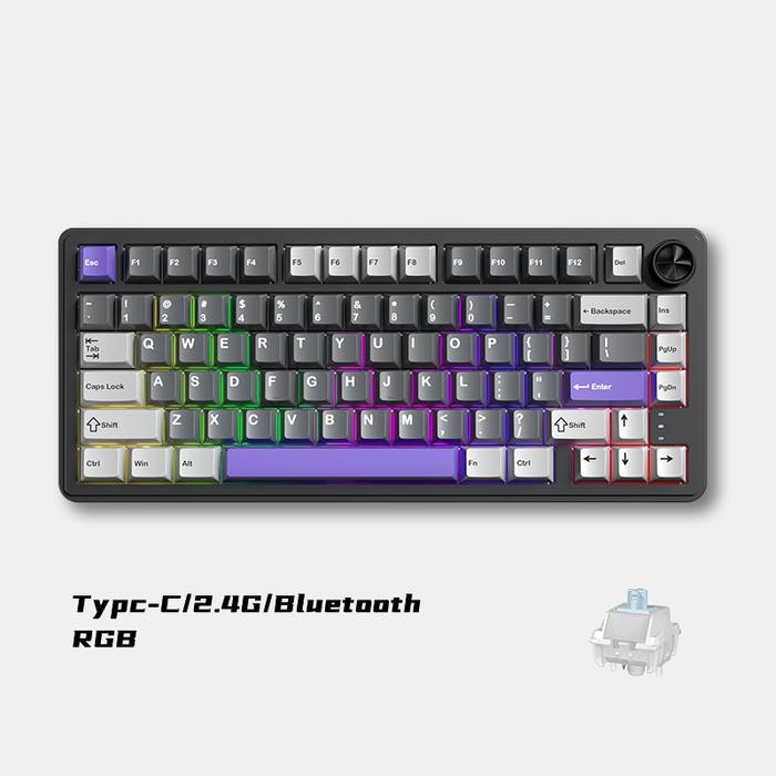 [sovrel] ZIFRIEND RX75Pro Wireless Mechanical Keyboard 75% Layout RGB 3-5Pin Hot swap Independently 