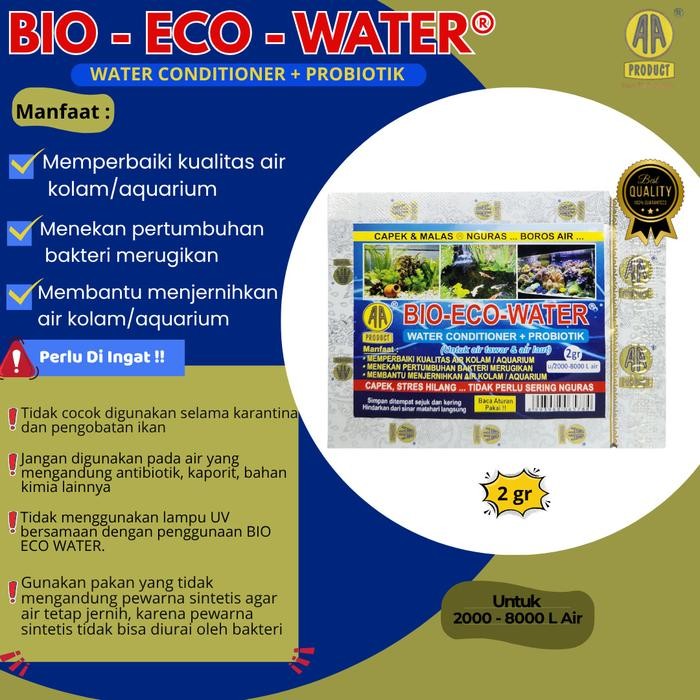 [WIZDOM] Bio Eco Water 1 box isi 10 sachet bakteri starter probiotik penjernih air kuras air tawar a