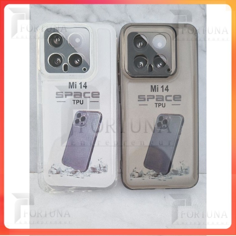 GROSIR COD casing Case SoftCase/Silikon Bening Black Space HP XIAOMI 14 2024 Casing bening Clear Spa