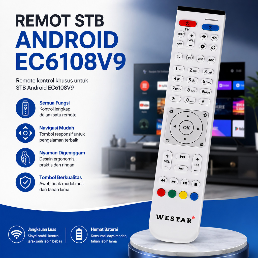 Remote STB EC6108V8 / Remot Set Top Box EC6108V9