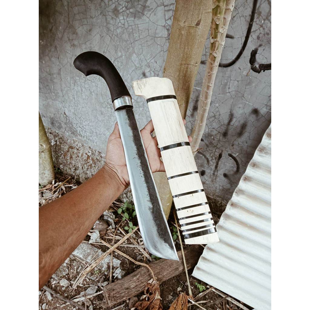 RM STORE COD Golok Tebang  Bambu Golok kerja golok banten Baja per mobil sepuh