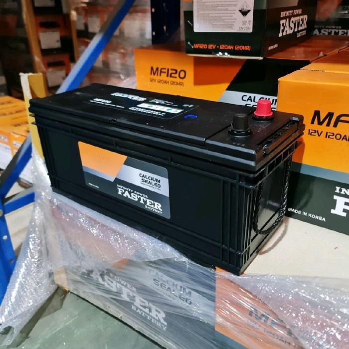 AKI BATERAI KERING FASTER N120/115F51 120AH TRUCK ALAT BERAT KAPAL GENSET