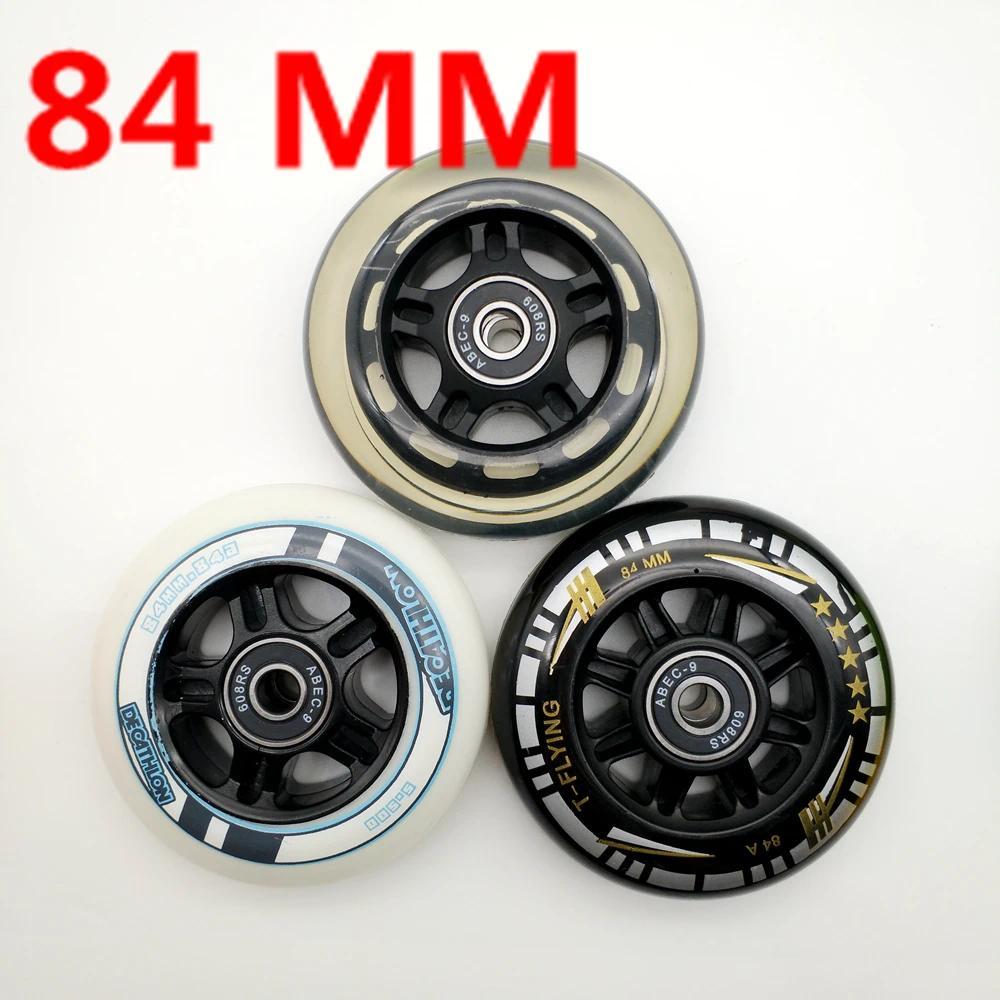 Free shipping speed skate wheel roller wheel 84mm 90MM PU material