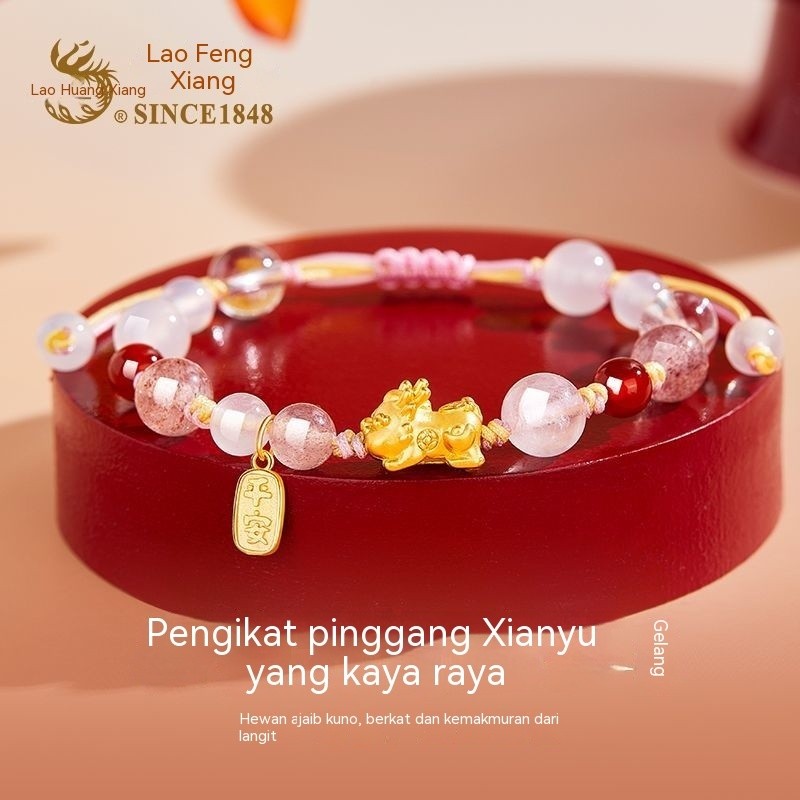 Gelang Pixiu perak sterling S925 adalah hadiah istimewa untuk pacar Anda.