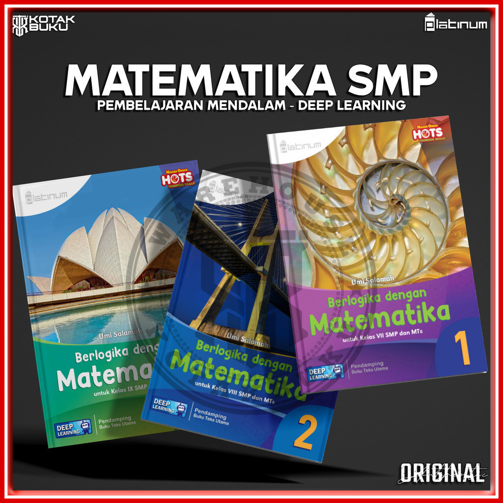 [ TS ] Buku Matematika kelas 7 8 9 SMP Deep Learning  / Matematika SMP / Platinum