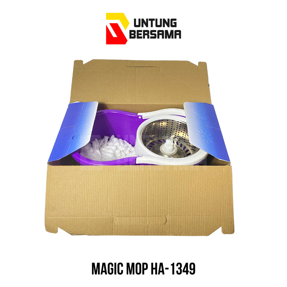 [FB] MAGIC MOP HA-1349 ALAT PEL PLASTIK PUTAR OTOMATIS KUALITAS TERJAMIN