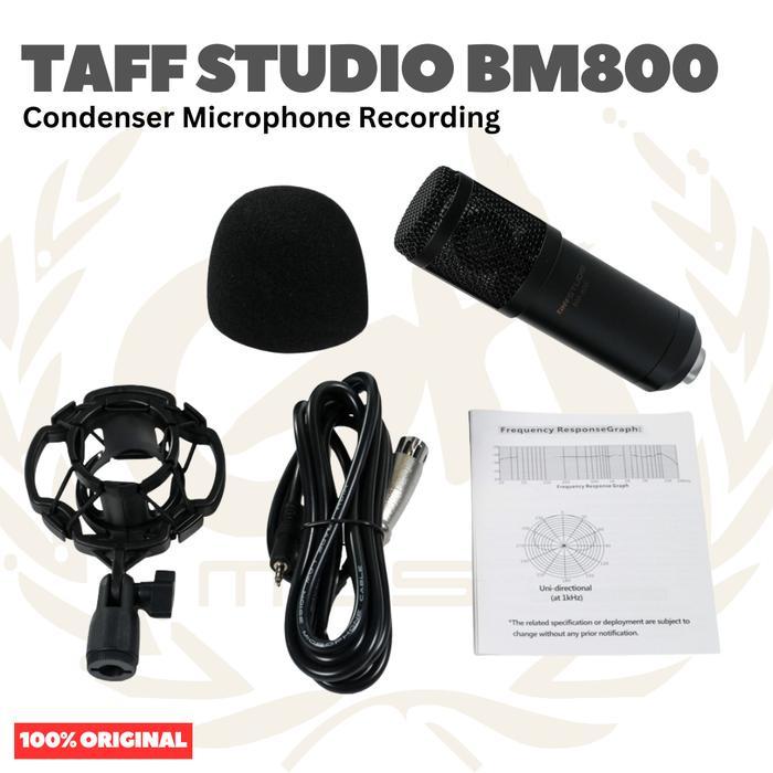 TAFF STUDIO BM800 CONDENSER MICROPHONE | PAKET CONDENSER MIC BM-800 - BM800 ONLY