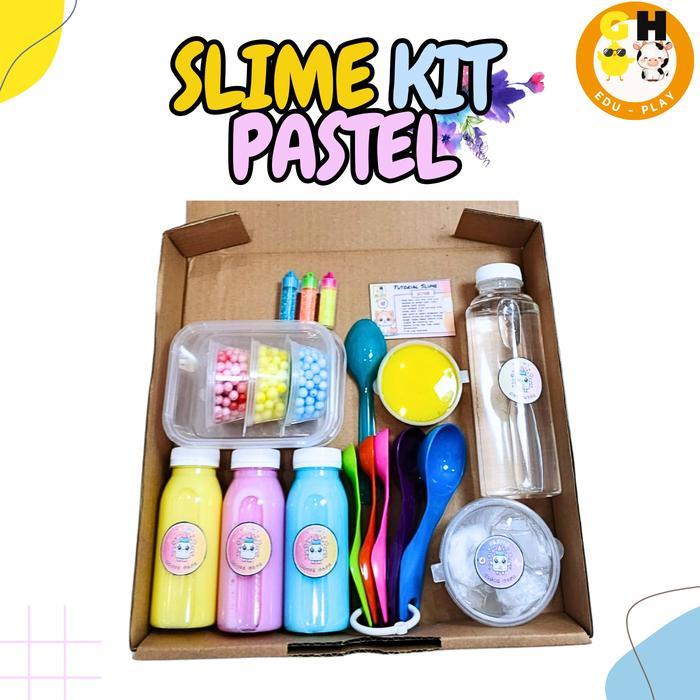 Slime Kit Pastel Ice Cream Edition Mainan Edukasi Anak Tofu Slime Seri 2 by GHEduPlay Hampers Squish