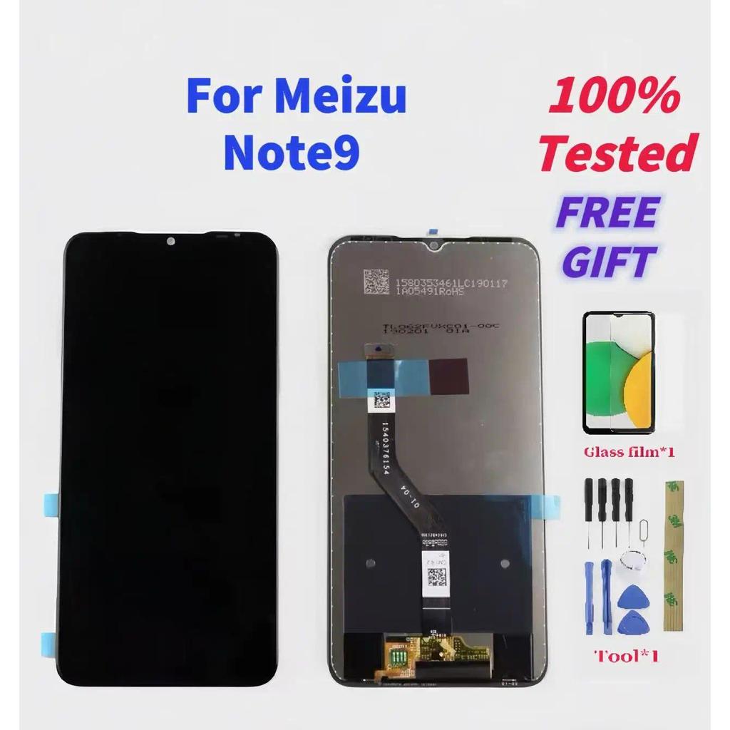 For Meizu Note 9 m923h m923q m923c: LCD touch screen glass sensor full assembly kit for Meizu note9