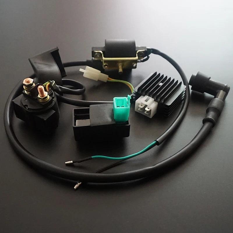 Ignition Coil C Regulator Rectifier Relay Kit for ATV rt Bike Gokart 50cc 70cc 90cc 110cc 125cc Car 