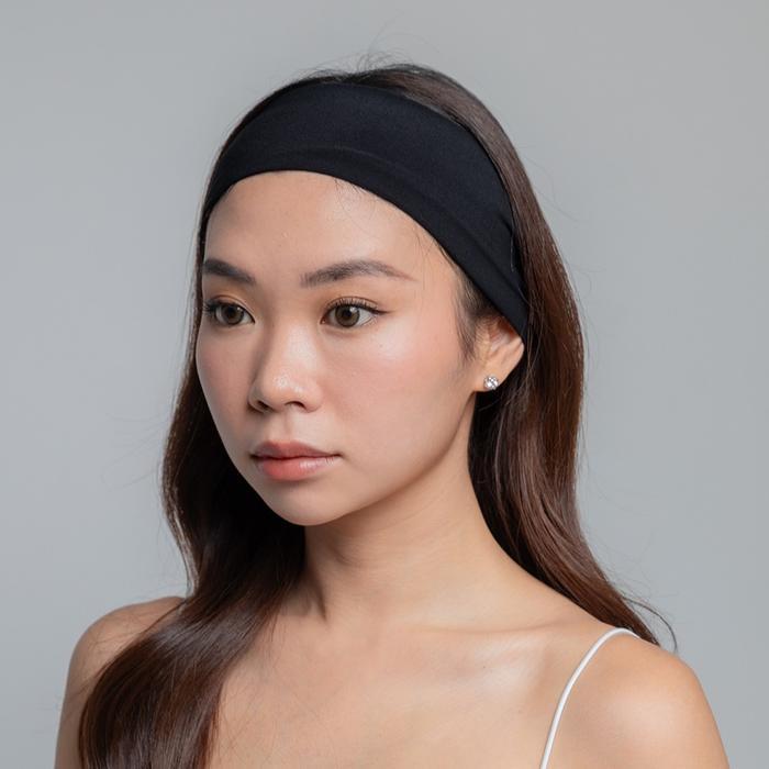 Evertops — Headband Bando Jersey - BLACK