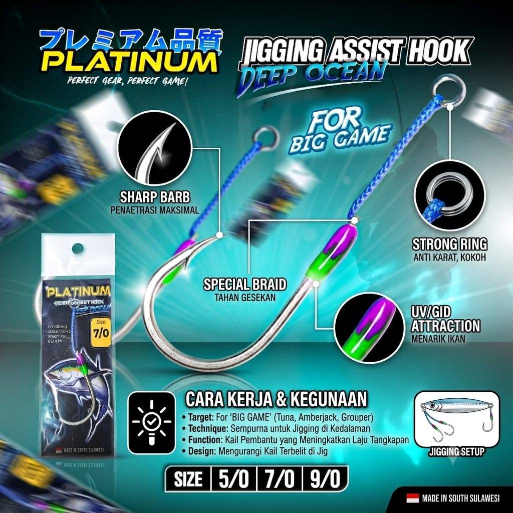JIGGING ASSIST HOOK DEEP OCEAN | ASSIST HOOK