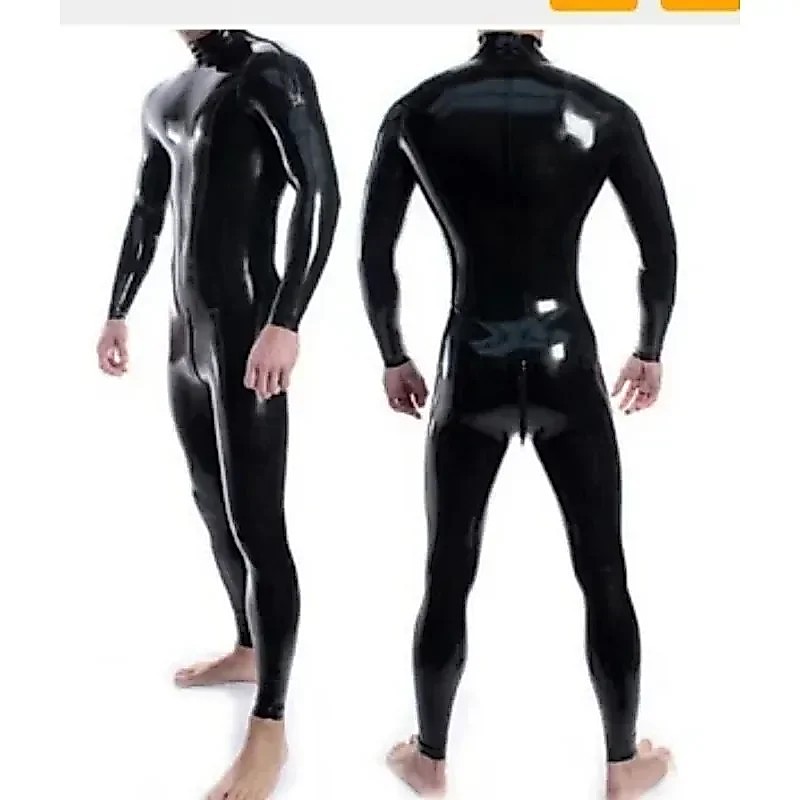 New Latex 100% Gummi Catsuit Bodysuit Gummi Ganzanzug Fashion Cosplay Playsuit Uniform Party Zentai
