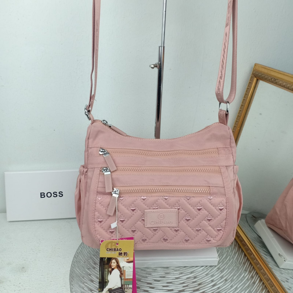MELVI STORE PROMO DISKON  TAS WANITA CHIBAO 7133-AB# KANVAS BERKUALITAS