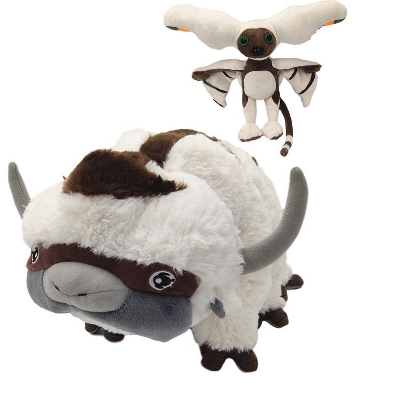28-45cm Kawaii Avatar: The Last Airbender Appa Momo Plush Toys Doll Anime Momo Plush Avatar Soft Stu