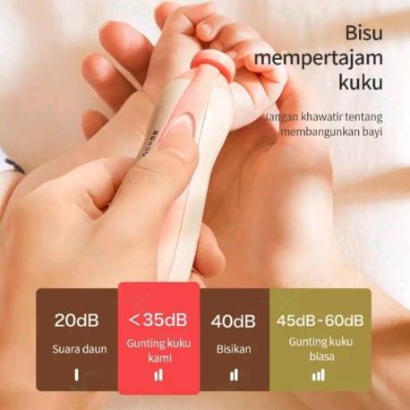 Alat Kikir Gunting Kuku Elektrik Bayi Elektrik Menicure Pedicure Set 6 — 10