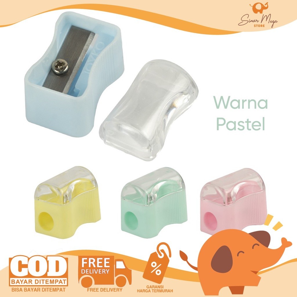 

Serutan Rautan Sharpener Joyko SP-362PTL SP-362 ptl / Serutan Pensil Warna Pastel Murah Berkualitas