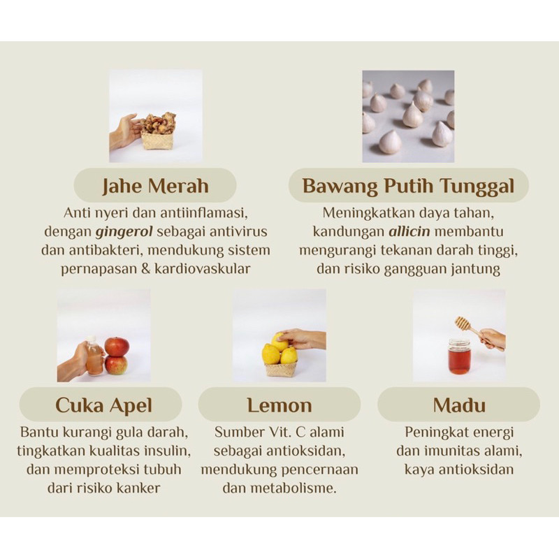 

JAMIN MURAH !!!Jus Bawang Putih Tunggal,Jahe Merah,Lemon,Madu Hutan,Cuka Apel /Vitamin Herbal(BISA LANGSUNG ORDER)