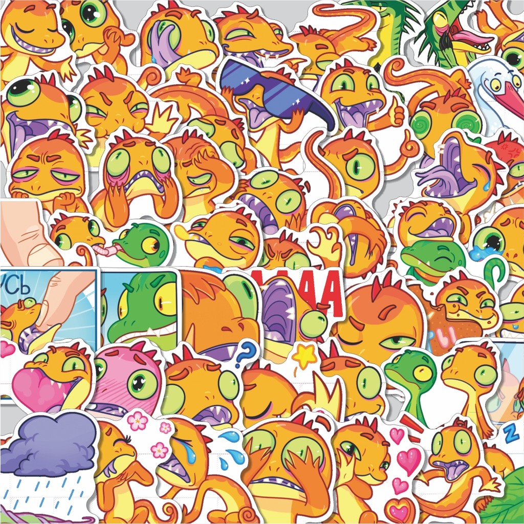 

Stiker Cutting Pack Stiker Animal Gekkosha Kawaii Isi 100Pcs Series Aesthetic Lucu Keren Untuk Koper Bahan Vynil