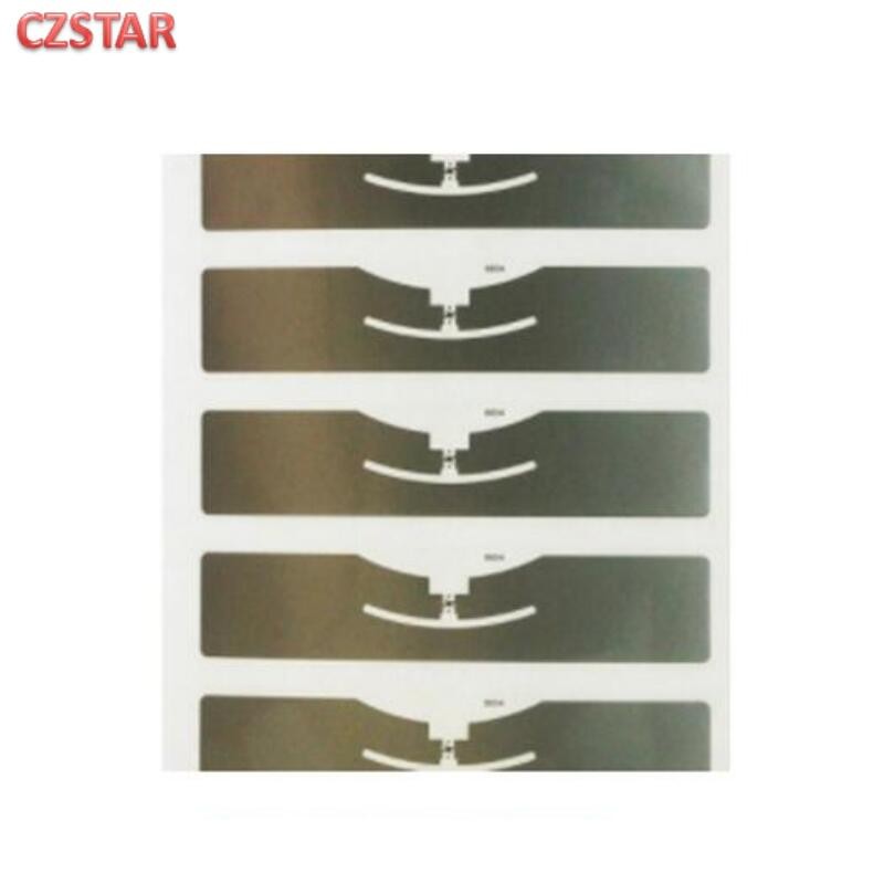 

Czstar 100pcs long range 860~960mhz epc gen2 uhf tags 9654 antenna alien h3 iso18000-6c uhf rfid tag stickers label wet inlay