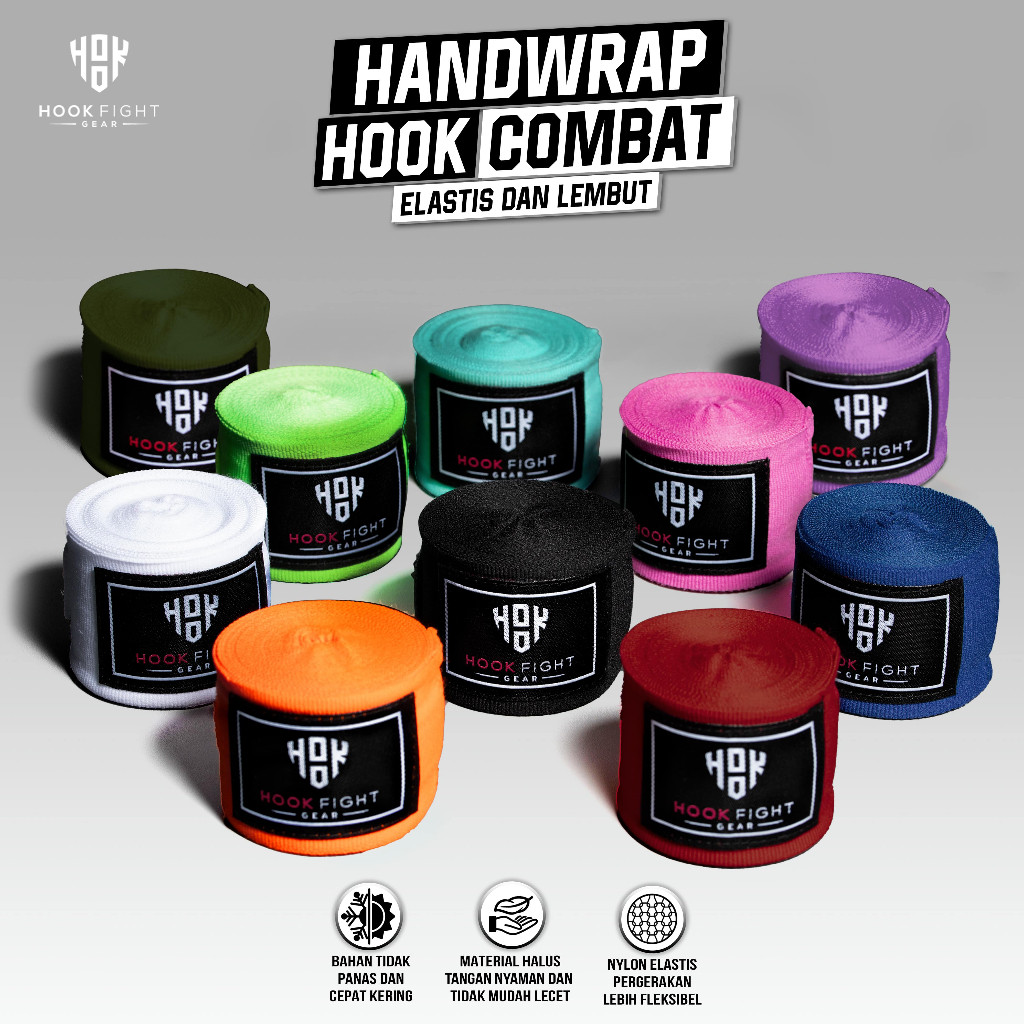 Handwrap Muay Thai Hook Fight Gear, Hand Wrap Boxing Hook, Handwrap Tinju Hook, Boxing Wrap Hook